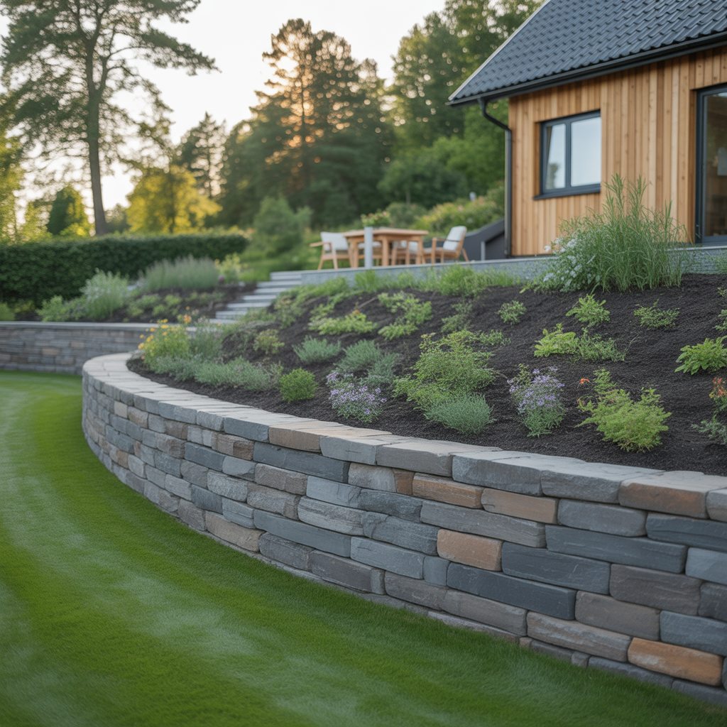 12.Bygga stodmur som en del av landskapsdesignen