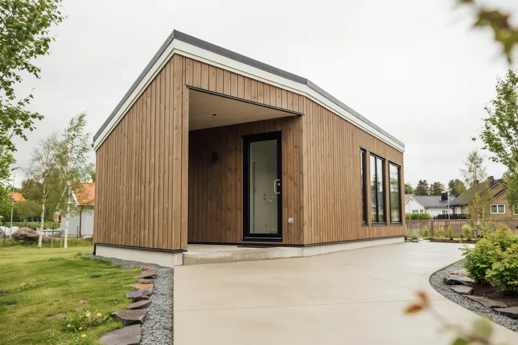 tillbyggnad av entr med nytt farstukvist i kers styckebruk