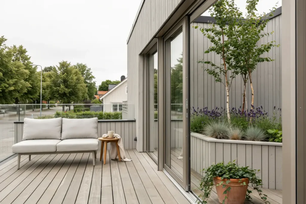 renovering av altan och uterum p villa i k rnbo