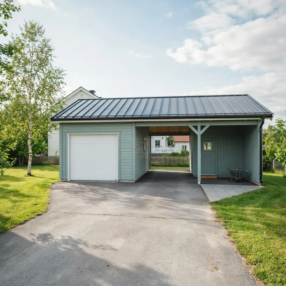 bygga carport garage mariefred strangnas stockholm